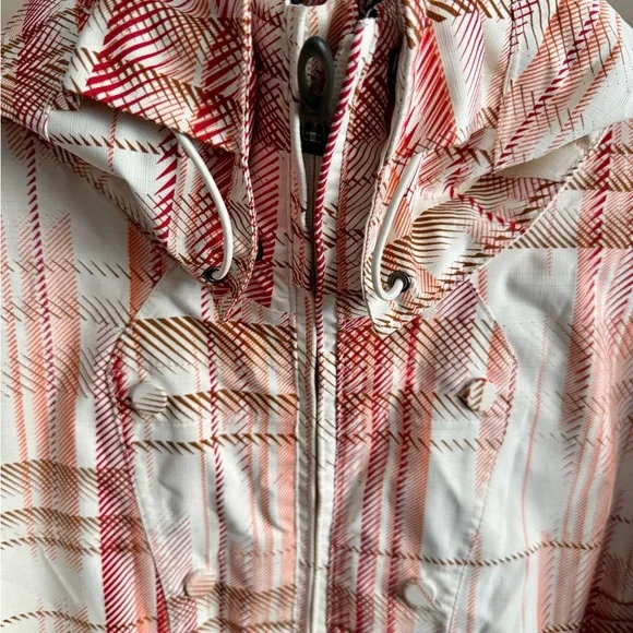 Oakley Red White Plaid Ski Jacket Size LY2K Ski Core Snowboard Coat